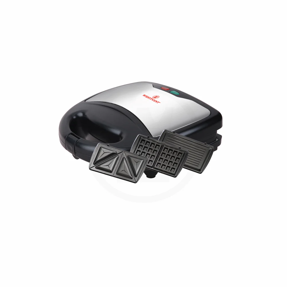 West Point Deluxe 3-In-1 Sandwich Toaster, 700W, WF-6193 - Dawn Electronics